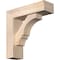 Ekena Millwork Balboa Block Smooth Bracket w/ Offset Brace, Douglas Fir, 5 1/2"W x 18"D x 18"H BKT0604X18X18BOA05SDF - alternate 1